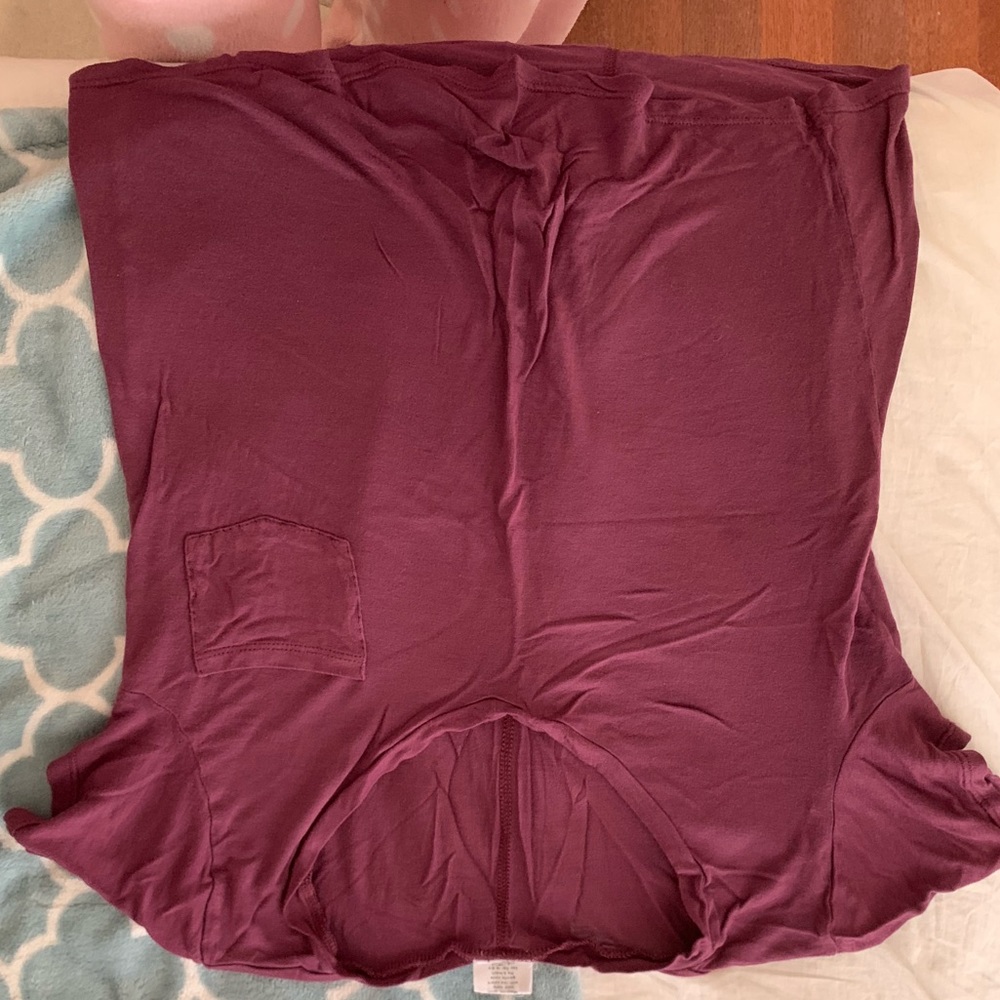 Purple v neck
